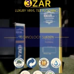 کفپوش PVC سزار وارداتی با ضخامت 2 میل و طرح چوب طبیعی