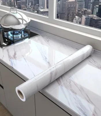 برچسب کابینت رول چسب قابل شستشو، مناسب کابینت، اپن، کاشی، سرویس بهداشتی و حمام