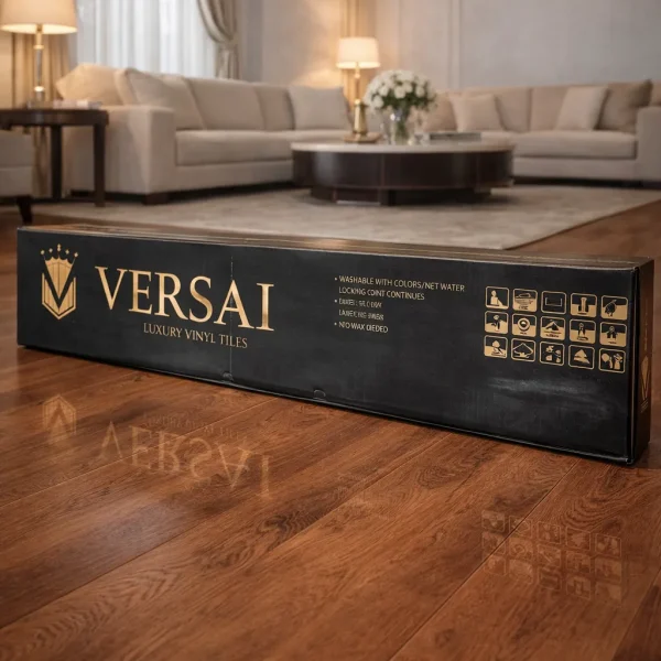 کفپوش پی وی سی طرح پارکت ابعاد 20*120 طرح چوب VERSAI