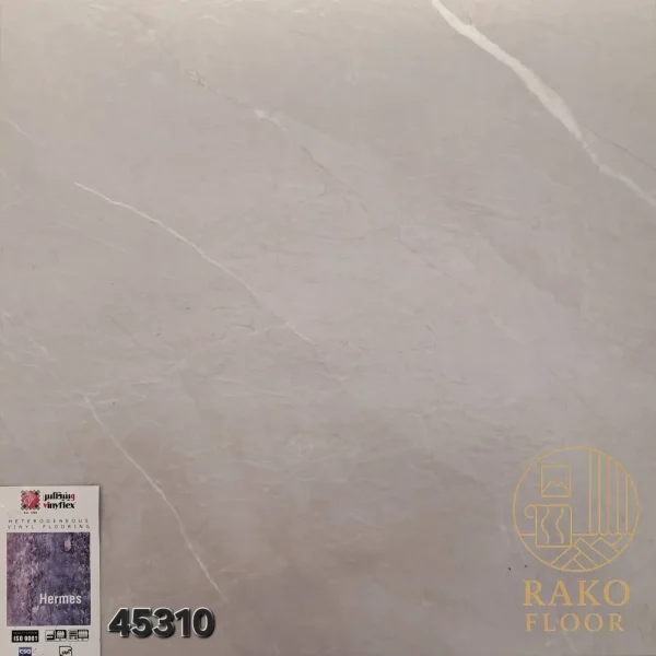 کفپوش هرمس مرمر طوسی روشن کد 45310